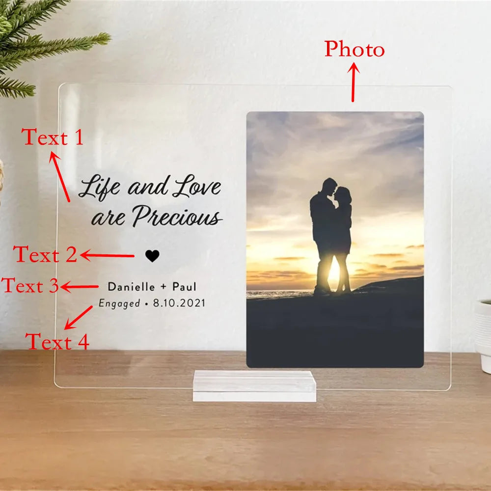 Persoonlijke Acryl Plaque: Dierbare Momenten in Beeld